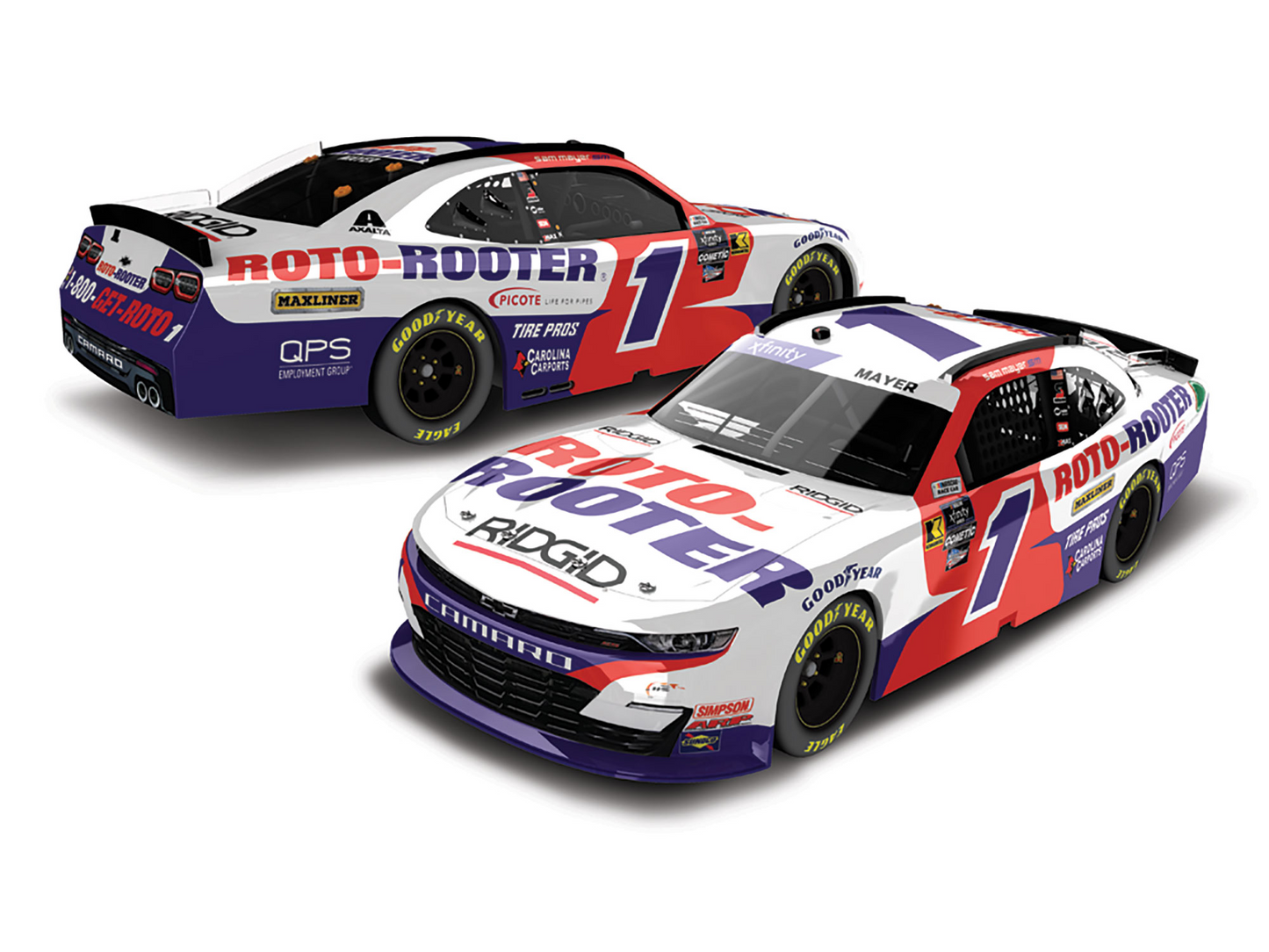 Sam Mayer 2024 - #1 Roto-Rooter - 1:64 ARC Diecast