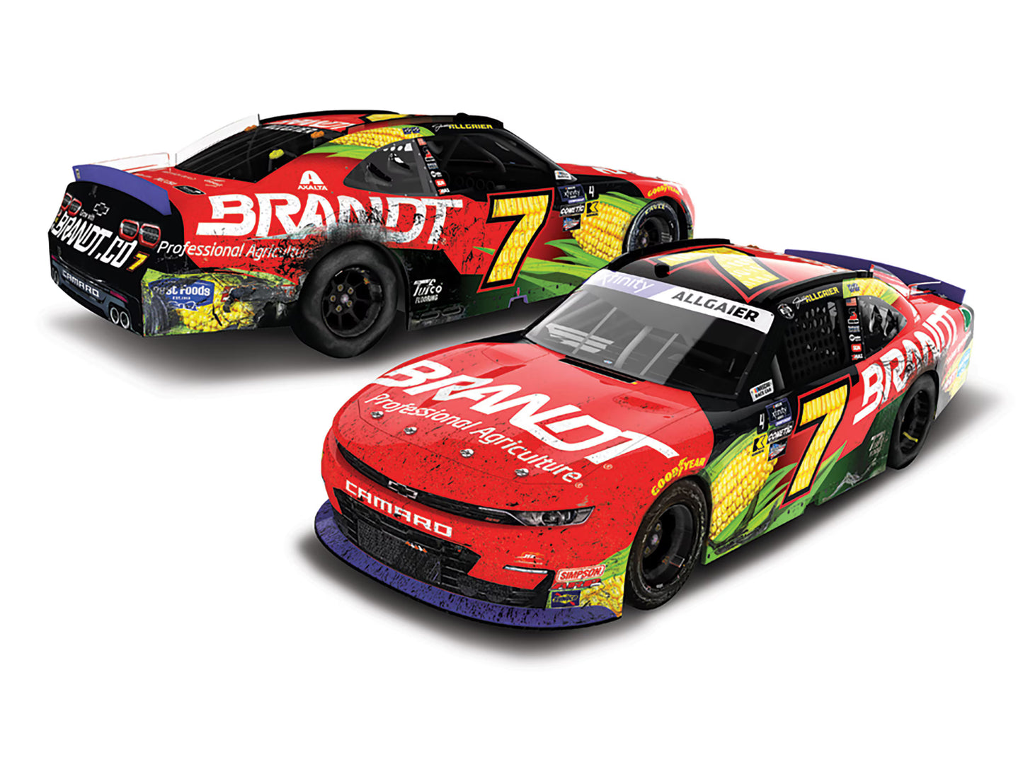 Justin Allgaier 2024 - #7 BRANDT (Phoenix Raced Win) - 1:24 ARC Autographed Diecast