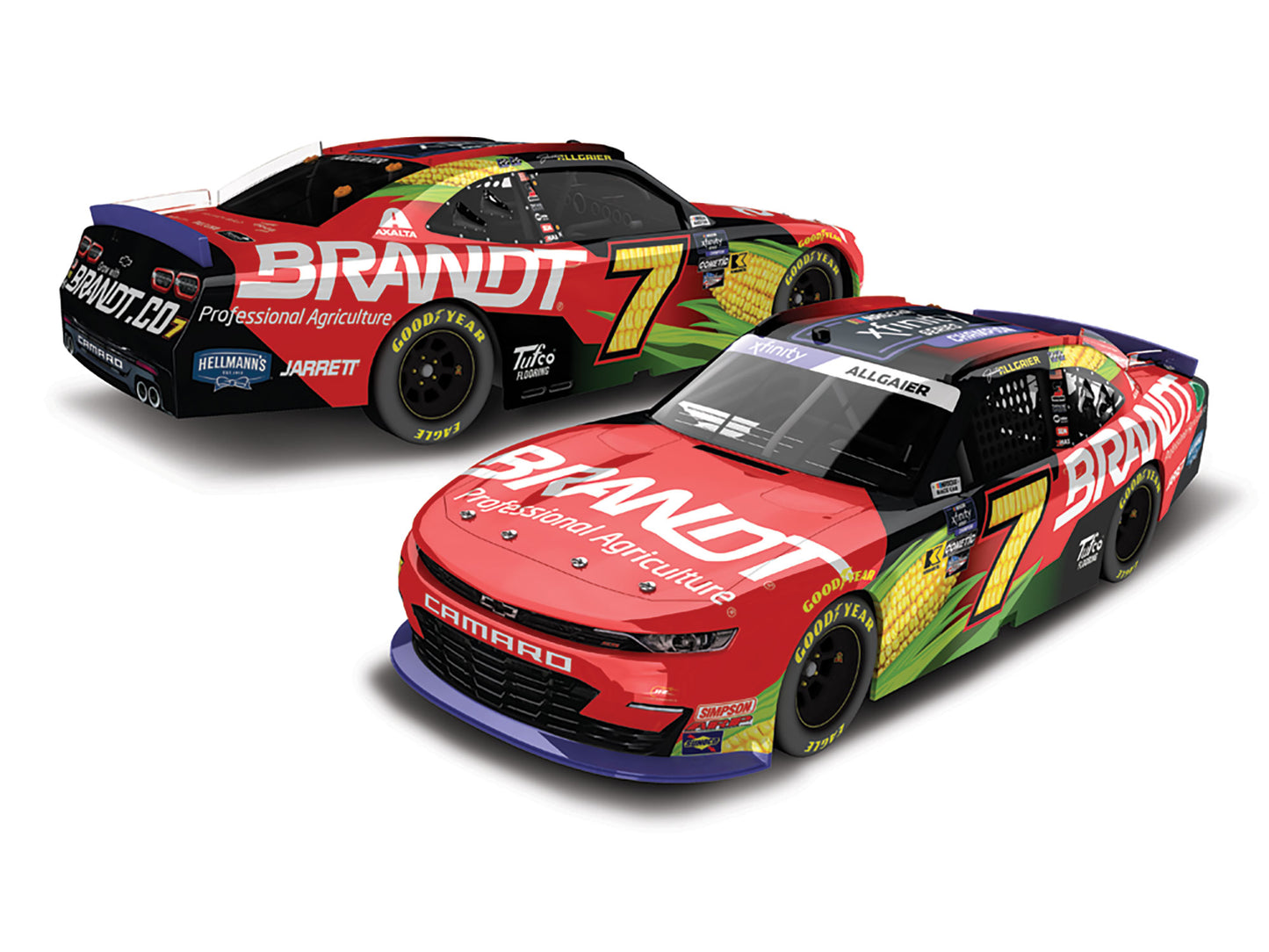 Justin Allgaier 2024 - #7 BRANDT - 1:64 ARC Diecast