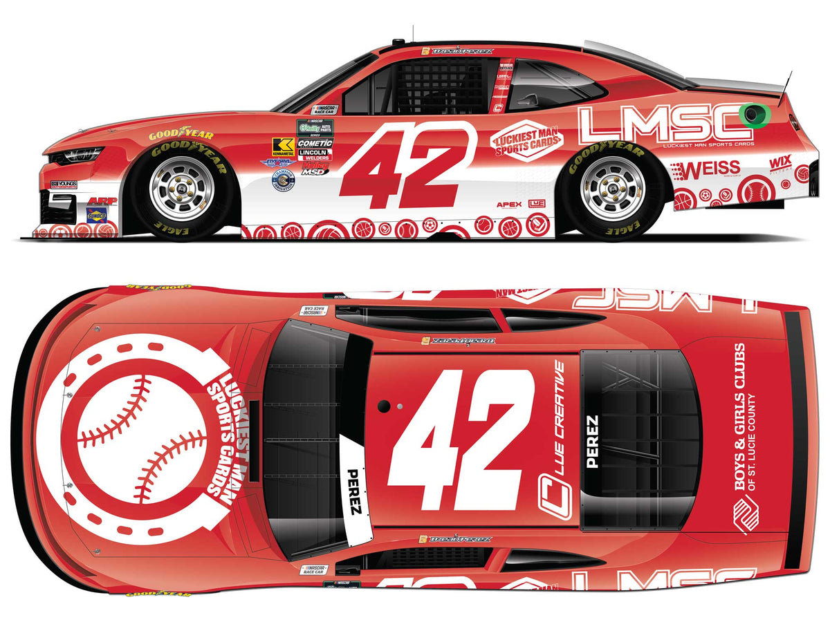 Brad Perez 2026 - #42 Luckiest Man Sports Cards - 1:64 ARC Diecast