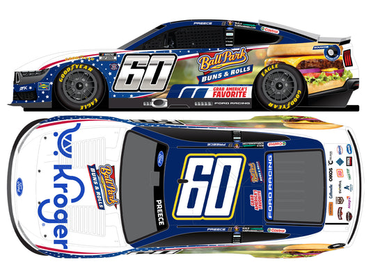 Ryan Preece 2026 - #60 Kroger / Ball Park Buns & Rolls - 1:24 ELITE Diecast