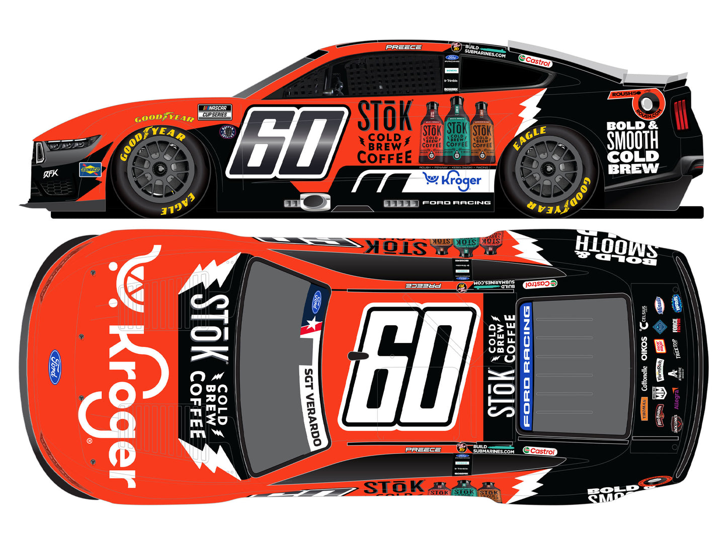 Ryan Preece  2026 - #60 Kroger / STOK Cold Brew Coffee  - 1:64 ARC Diecast