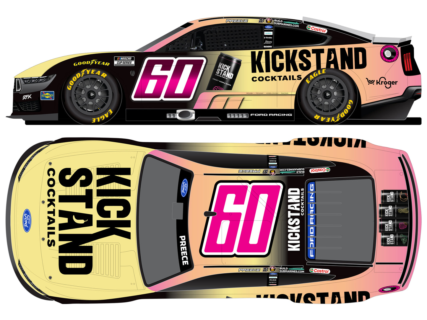 Ryan Preece 2026 - #60 Kickstand Cocktails - 1:24 ARC Diecast