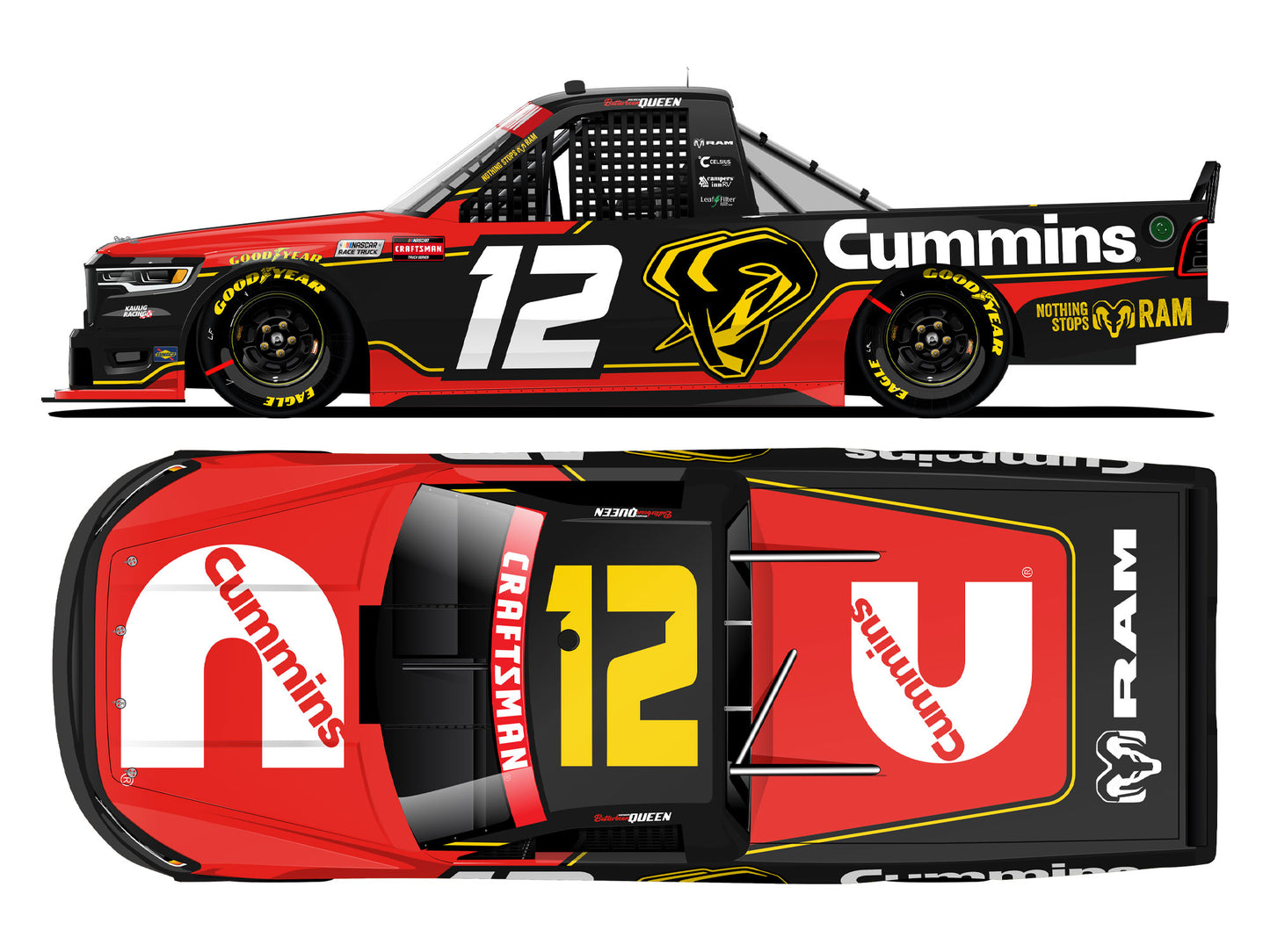 Brenden Queen 2026 - #12 Cummins - 1:64 ARC Diecast