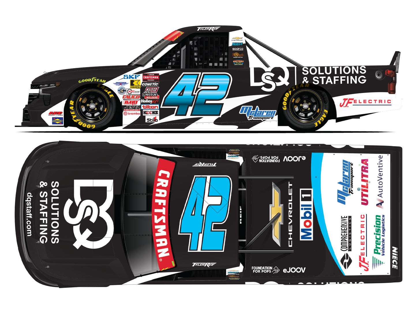 Tyler Reif 2026 - #42 DQS Solutions & Staffing - 1:64 ARC Diecast