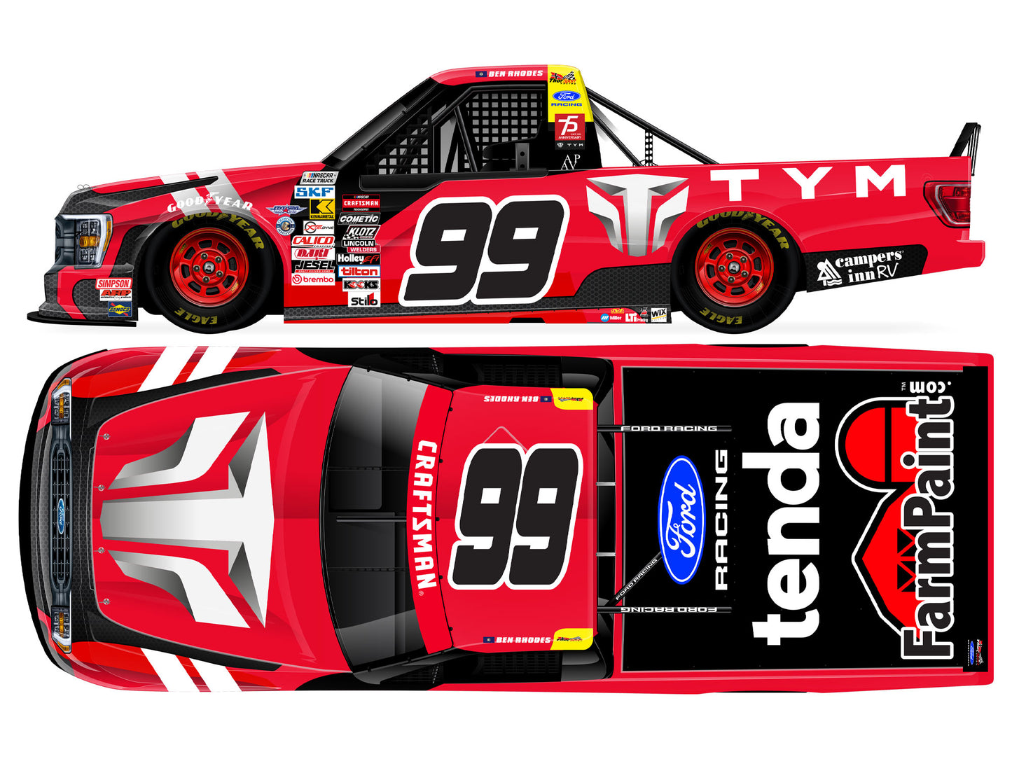 Ben Rhodes 2026 - #99 TYM - 1:64 ARC Diecast