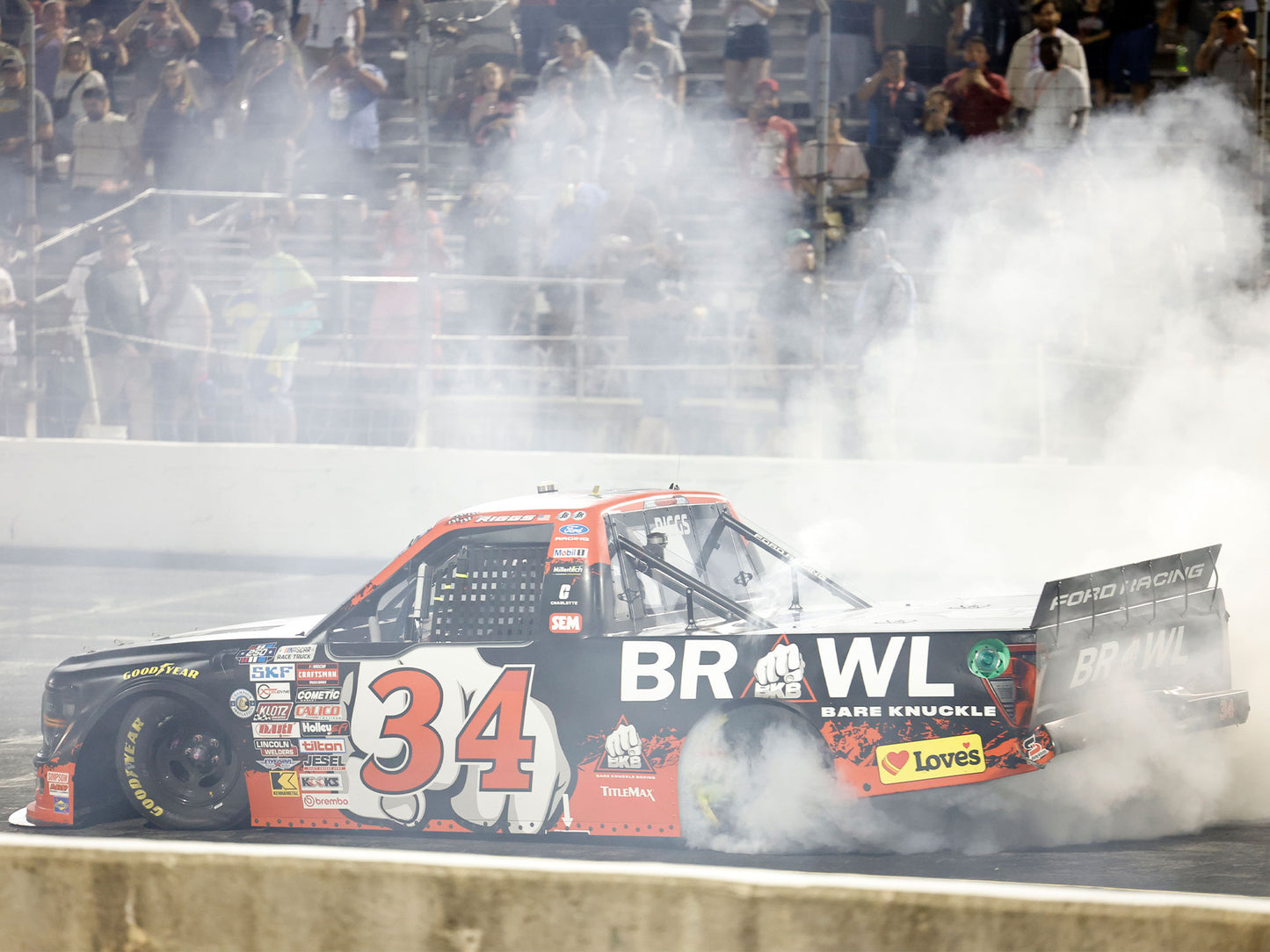 Layne Riggs 2026 - #34 Bare Knuckle Boxing (Brownsburg, IN Raced Win) - 1:64 ARC Diecast