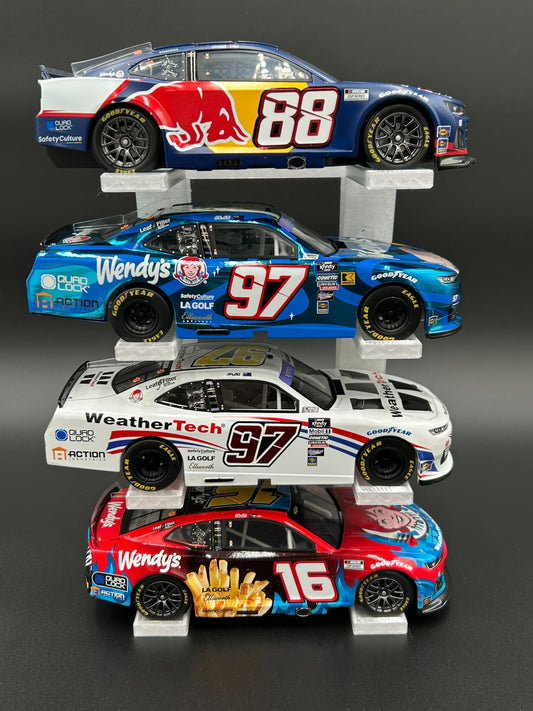 ADHDame #004C - 1/24 Scale - 4-Tier Diecast Stand (Clear)