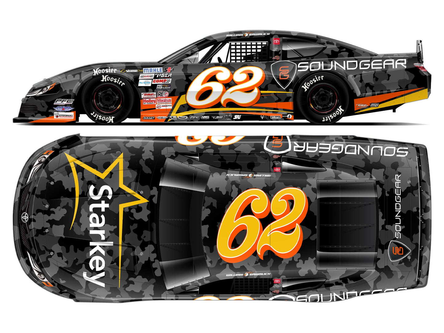 William Sawalich 2024 - #62 Starkey / Soundgear - 1:64 ARC Diecast