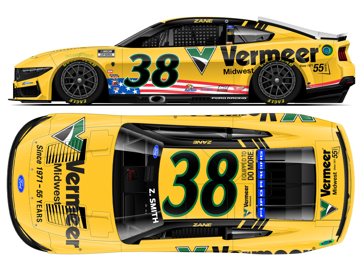 Zane Smith 2026 - #38 Vermeer Midwest - 1:24 ELITE Diecast