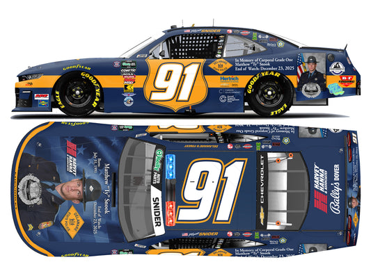 Myatt Snider 2026 - #91 Delaware State Police Corporal Grade One Matthew “Ty” Snook - 1:64 ARC Diecast