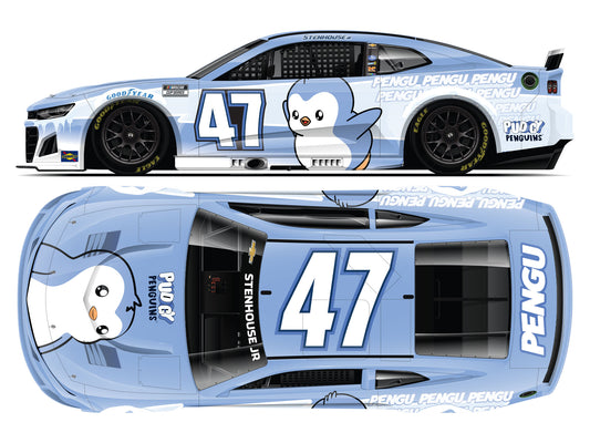 Ricky Stenhouse Jr. 2025 - #47 Pudgy Penguins - 1:24 ARC Chrome Diecast