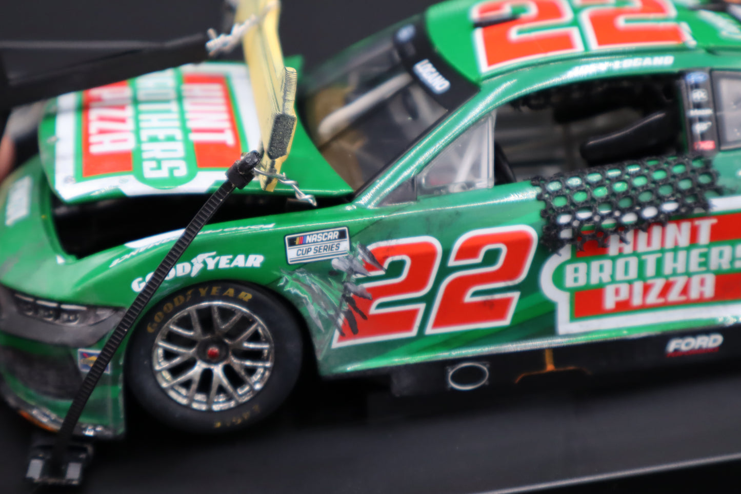MrMuffin Racing Custom Wrecked 2024 Joey Logano #22 Hunt Brothers Pizza Phoenix Raceway - MRMRC-007