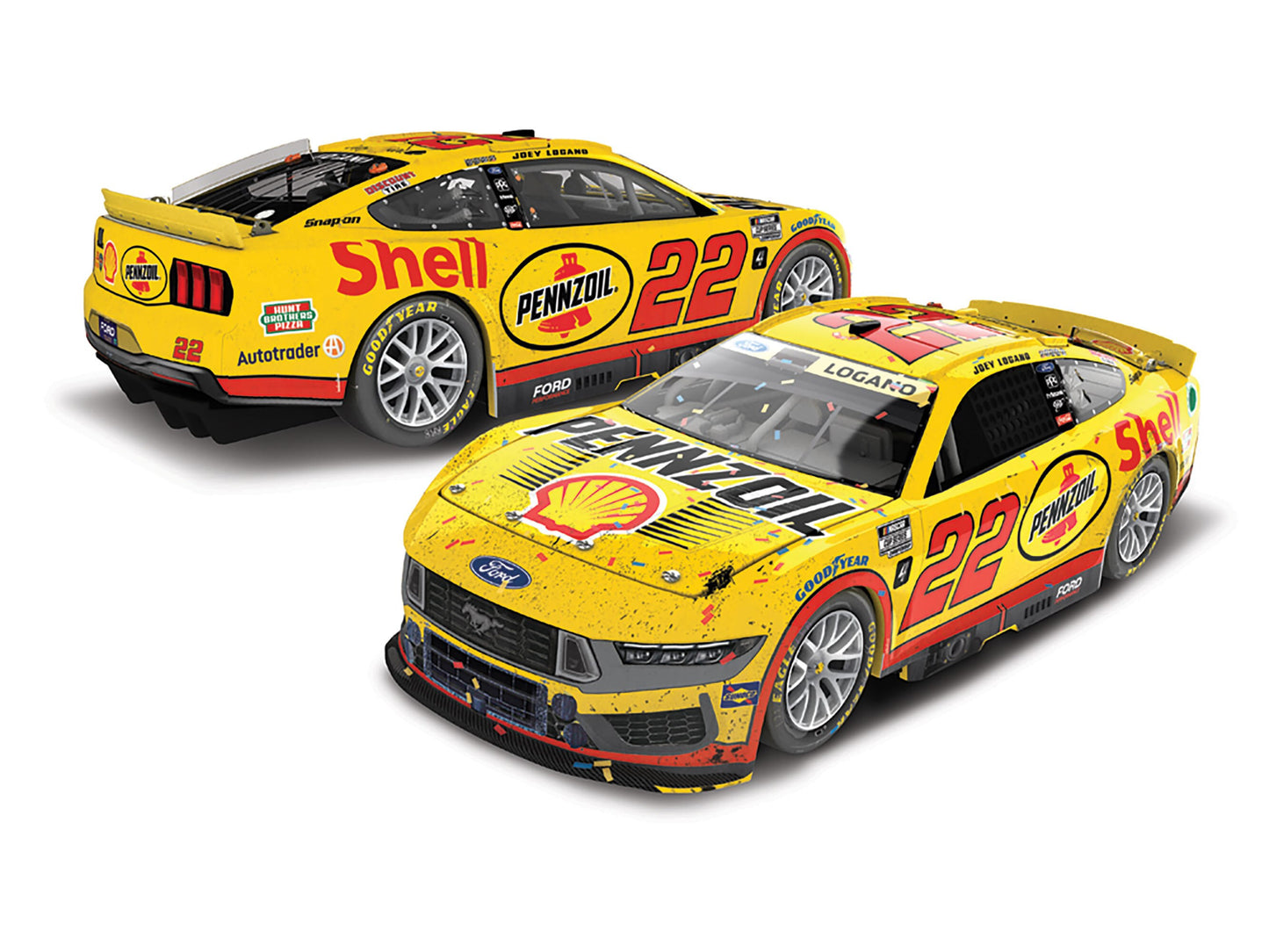 Joey Logano 2024 - #22 Shell-Pennzoil (Phoenix Raced Win) - 1:24 ARC Chrome Diecast