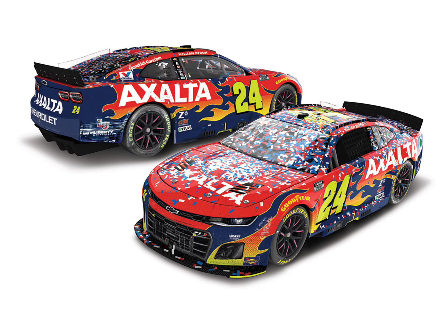 William Byron 2025 - #24 Axalta (Daytona Raced Win) - 1:24 ELITE Diecast