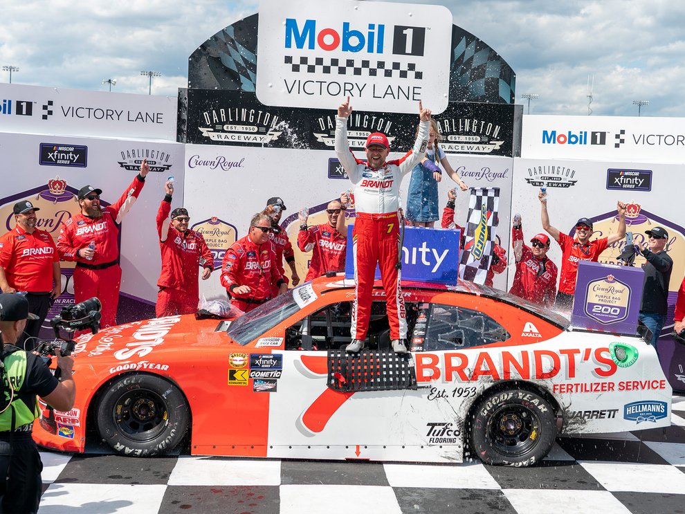Justin Allgaier 2024 - #7 BRANDT Throwback (Darlington Raced Win) - 1 ...