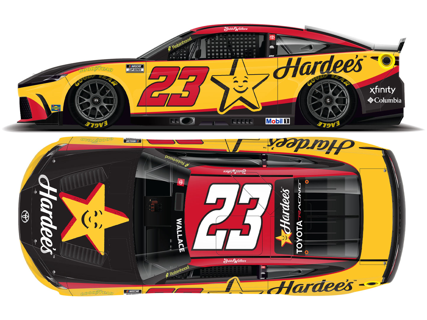Bubba Wallace 2026 - #23 Hardee’s - 1:64 ARC Diecast