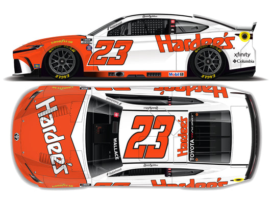 Bubba Wallace 2026 - #23 Hardee’s Flashback - 1:24 ARC Chrome Diecast