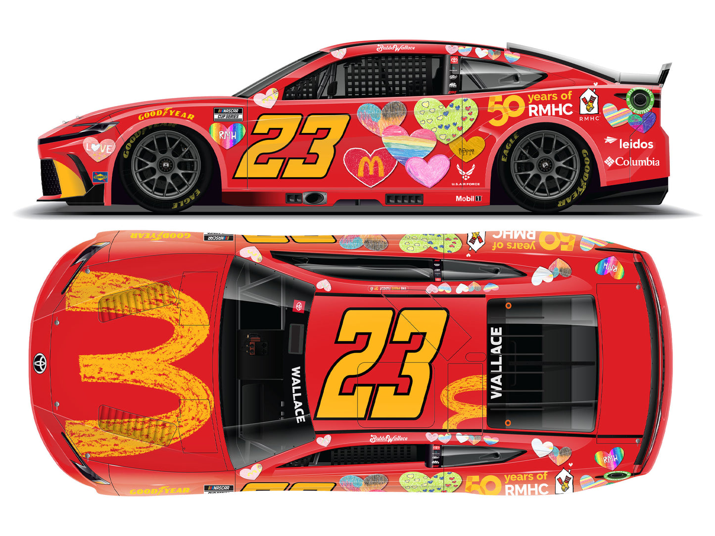 Bubba Wallace 2024 - #23 McDonald’s Gift to RMHC - 1:64 ARC Diecast