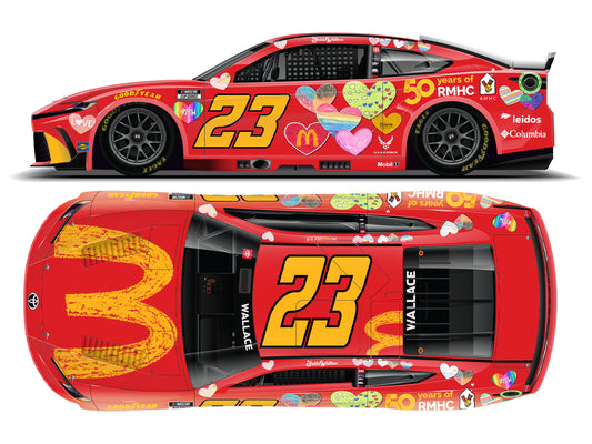 Bubba Wallace 2024 - #23 McDonald’s Gift to RMHC - 1:24 ELITE Diecast