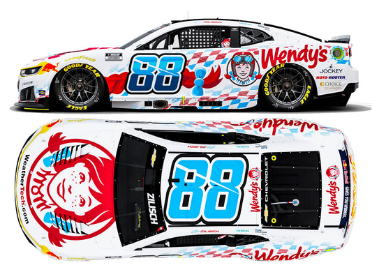 Connor Zilisch 2026 - #88 Wendy’s - 1:24 ARC Autographed Diecast