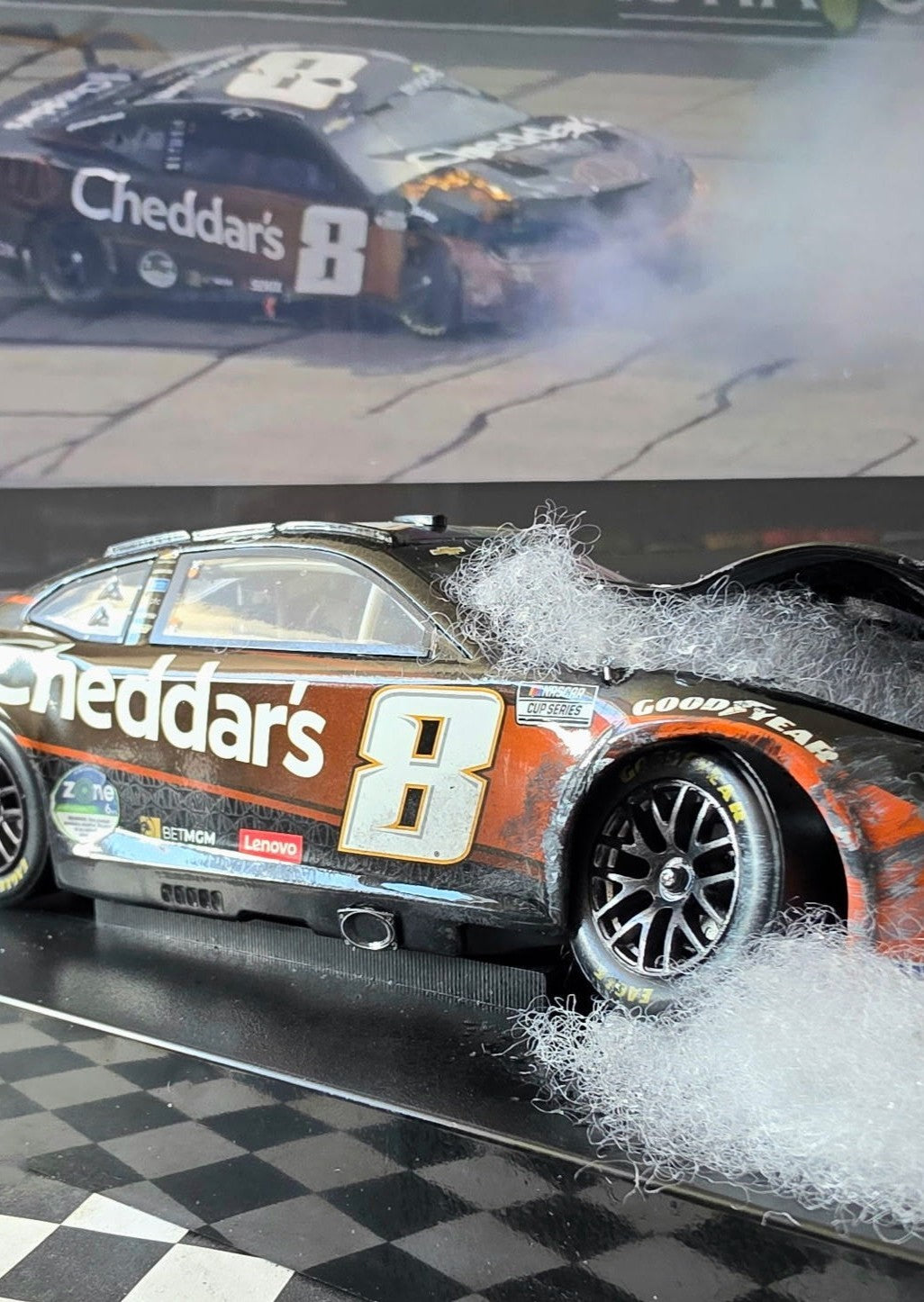 MrMuffin Racing Custom Wrecked 2024  Kyle Busch #8 Cheddar's Iowa Speedway - MRMRC-009
