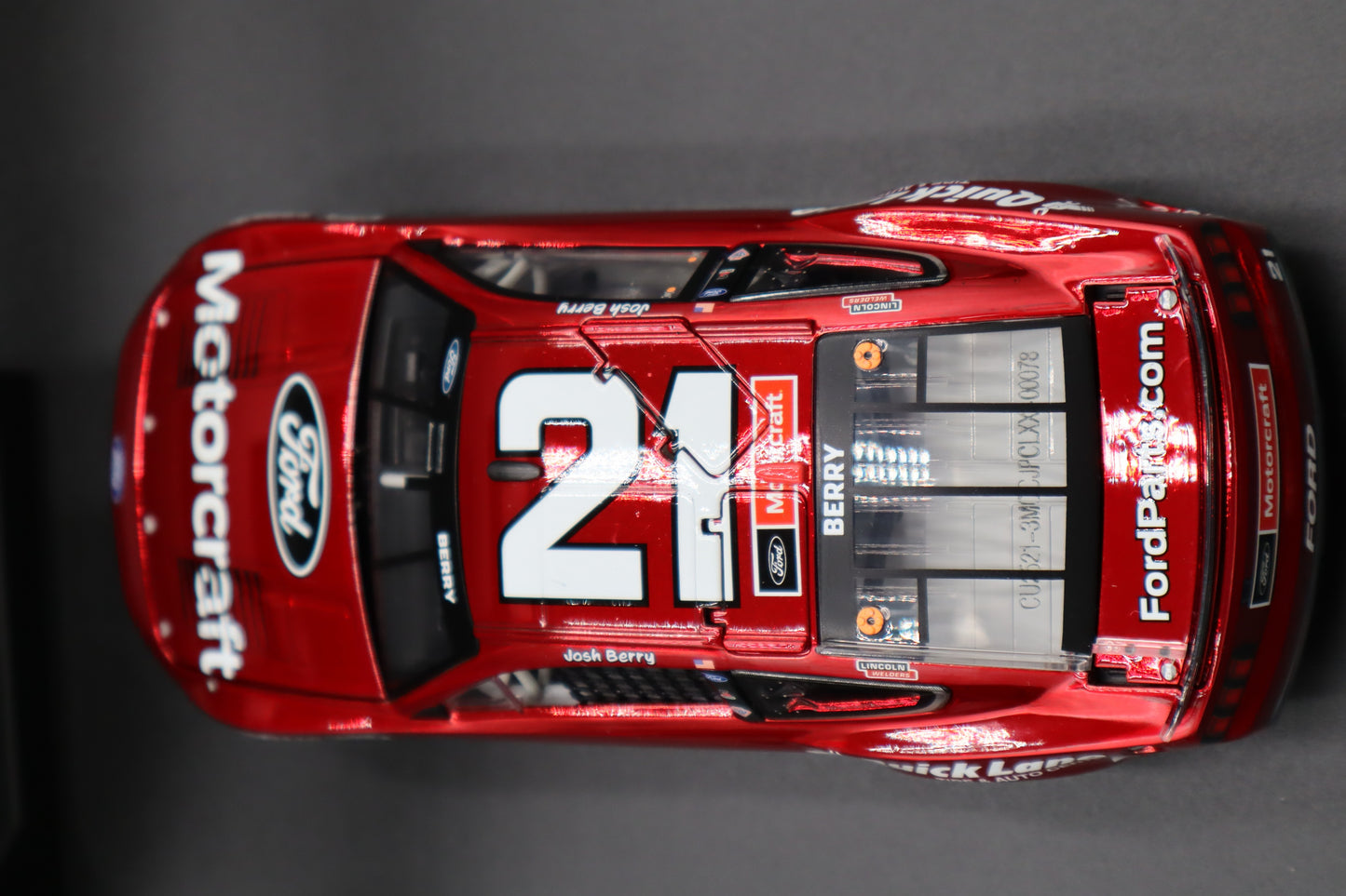 Josh Berry 2025 - #21 Motorcraft “Backseater” - 1:24 ARC Chrome Diecast - LRO#35